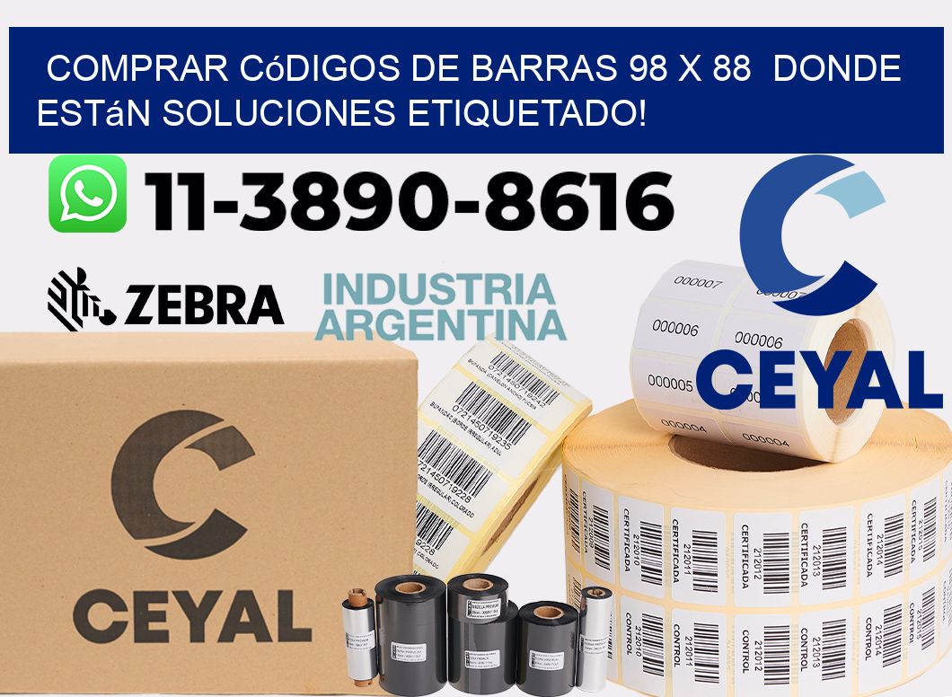 Comprar códigos de barras 98 x 88  donde están soluciones etiquetado!