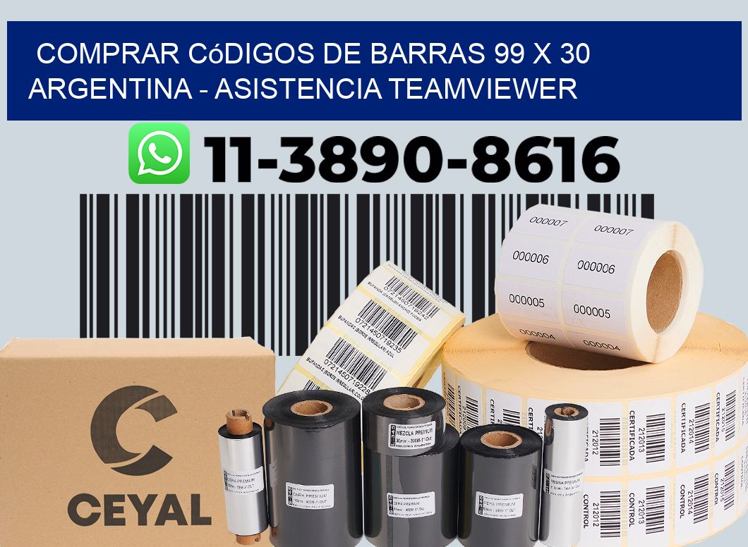 Comprar códigos de barras 99 x 30 argentina - asistencia teamviewer