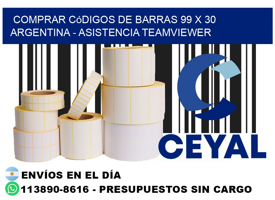 Comprar códigos de barras 99 x 30 argentina - asistencia teamviewer