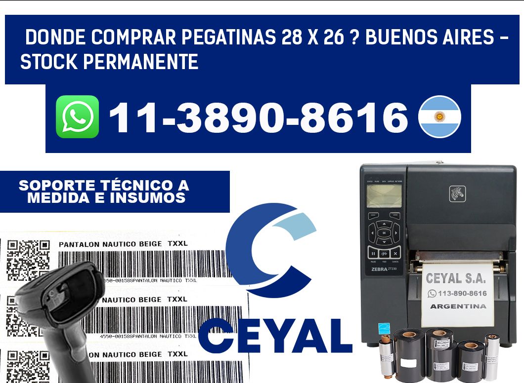 Donde Comprar pegatinas 28 x 26 ? Buenos Aires - Stock permanente