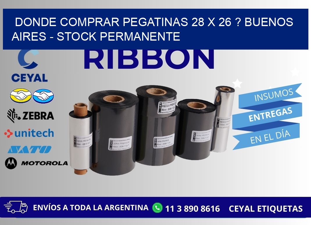Donde Comprar pegatinas 28 x 26 ? Buenos Aires - Stock permanente