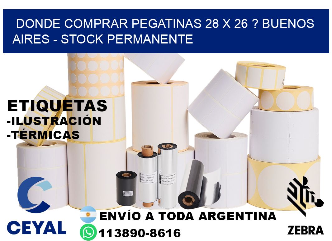 Donde Comprar pegatinas 28 x 26 ? Buenos Aires - Stock permanente