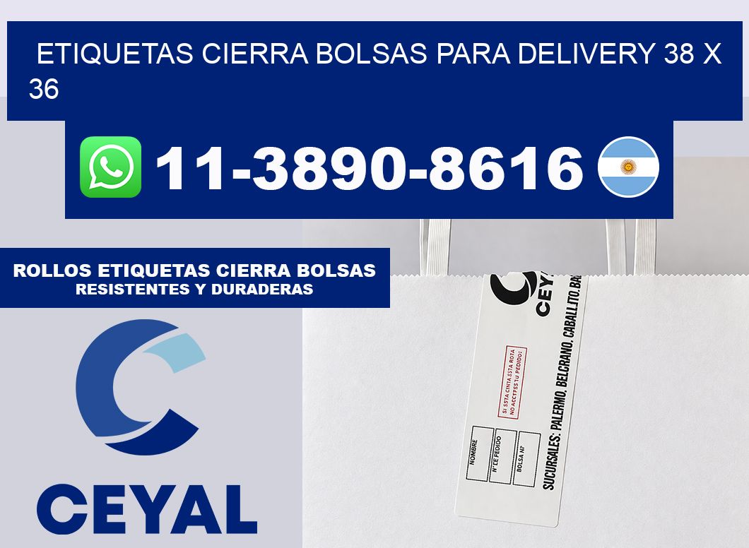 ETIQUETAS CIERRA BOLSAS PARA DELIVERY 38 x 36