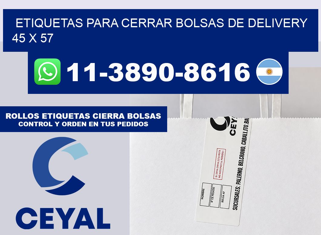 ETIQUETAS PARA CERRAR BOLSAS DE DELIVERY 45 x 57