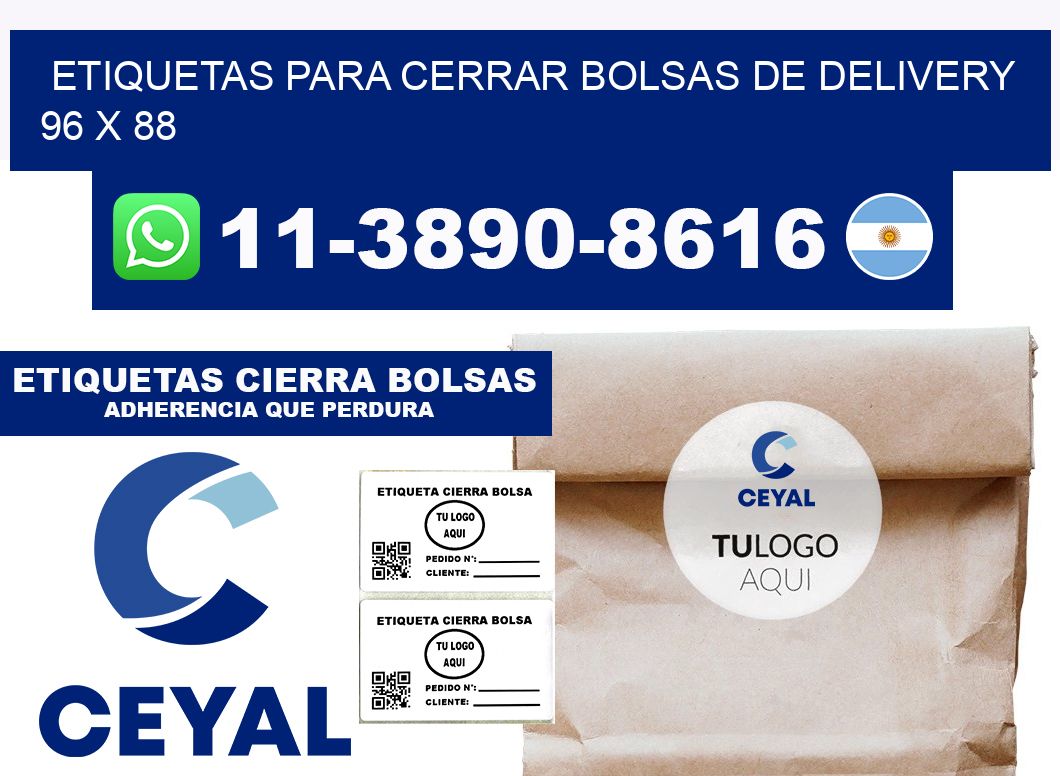 ETIQUETAS PARA CERRAR BOLSAS DE DELIVERY 96 x 88