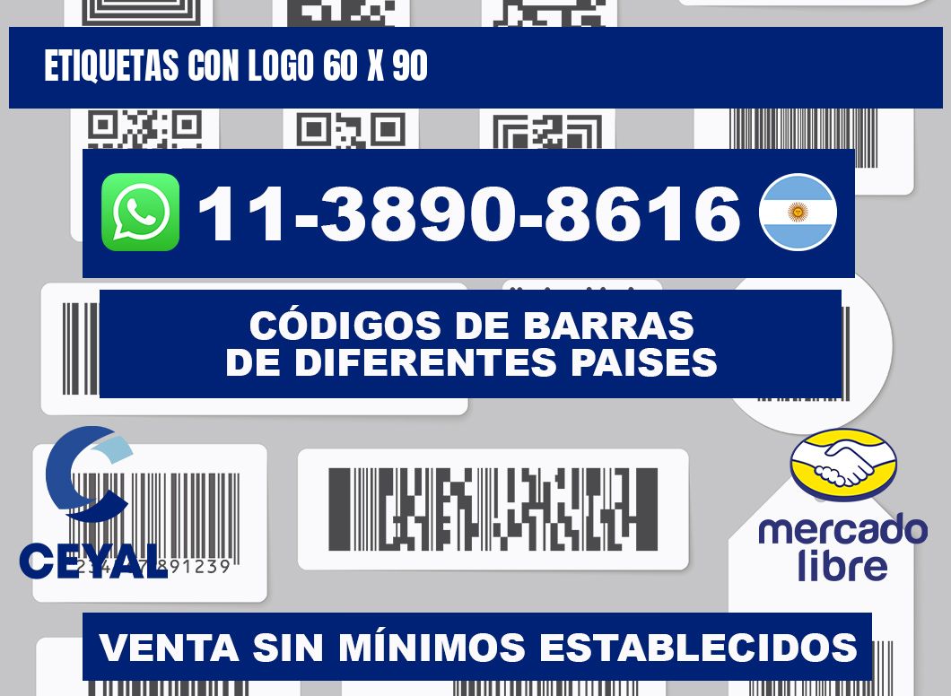 Etiquetas con logo 60 x 90