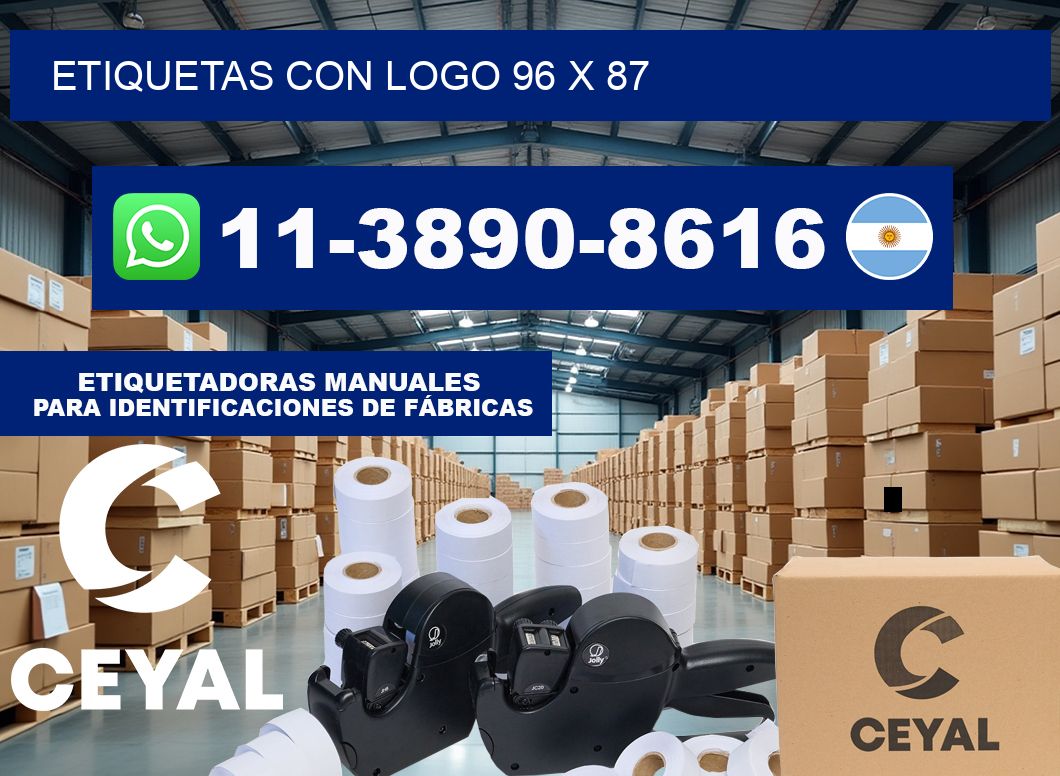 Etiquetas con logo 96 x 87