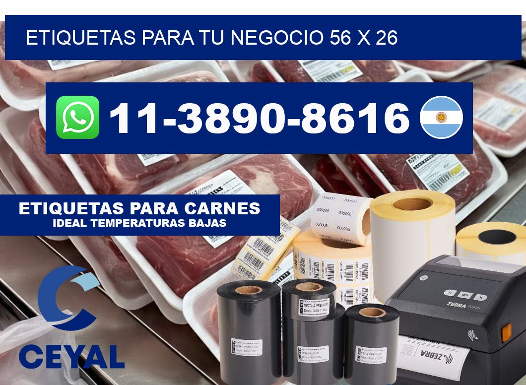 Etiquetas para tu negocio 56 x 26