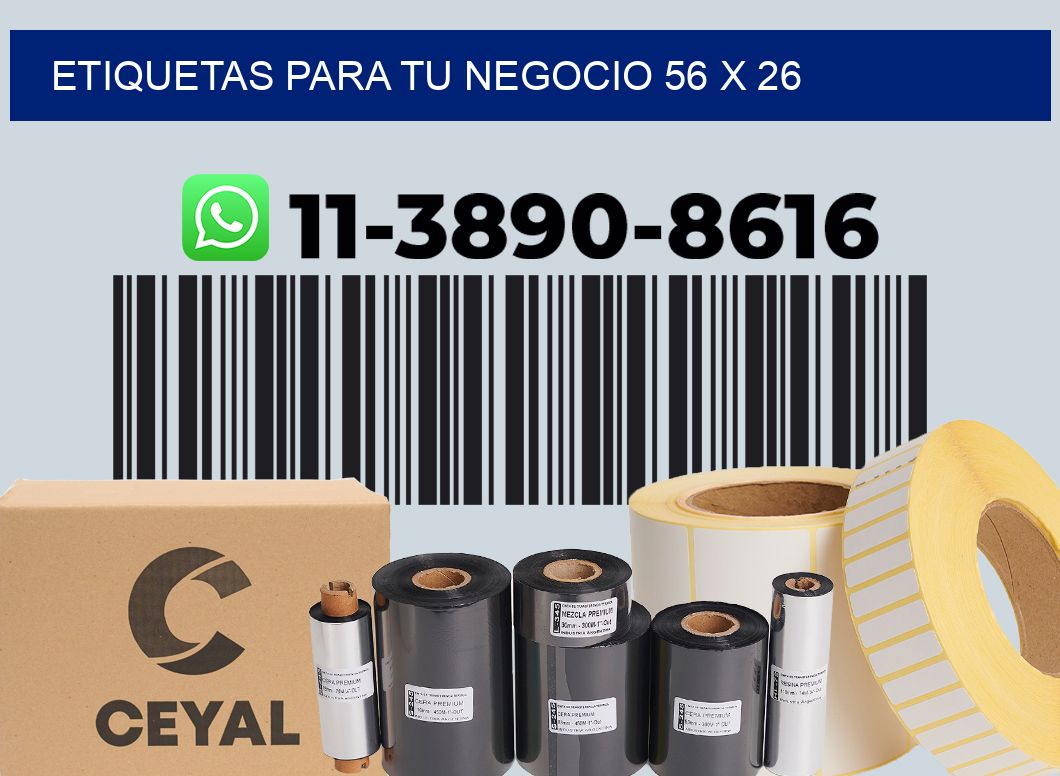 Etiquetas para tu negocio 56 x 26