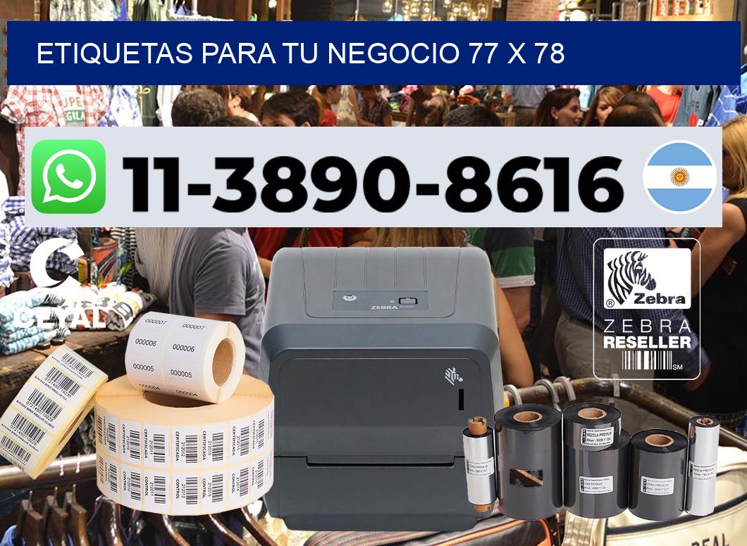 Etiquetas para tu negocio 77 x 78