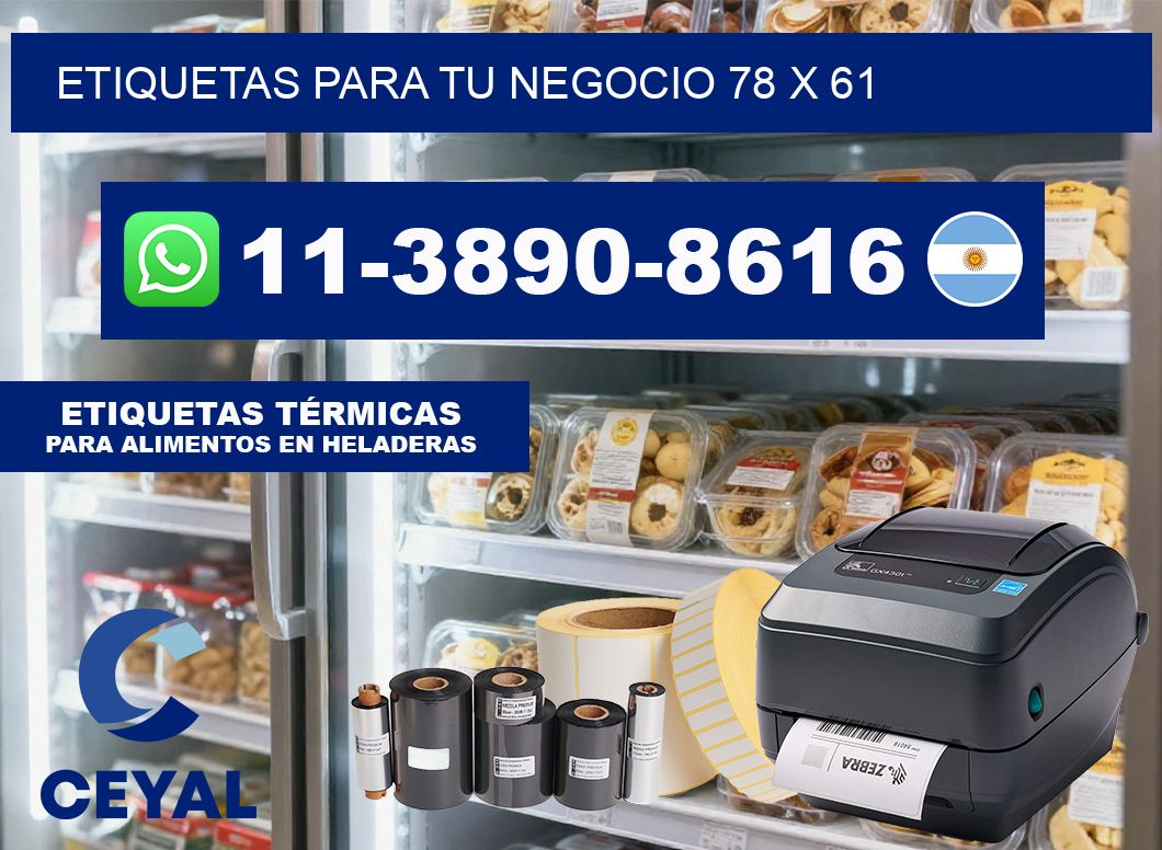 Etiquetas para tu negocio 78 x 61