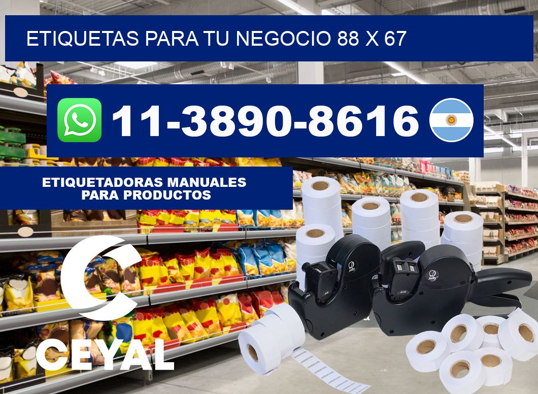 Etiquetas para tu negocio 88 x 67