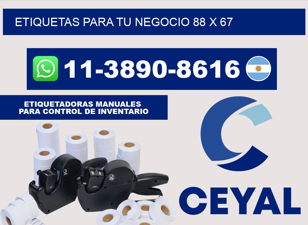 Etiquetas para tu negocio 88 x 67