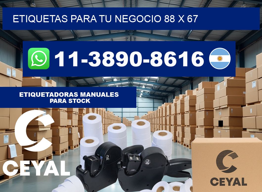 Etiquetas para tu negocio 88 x 67