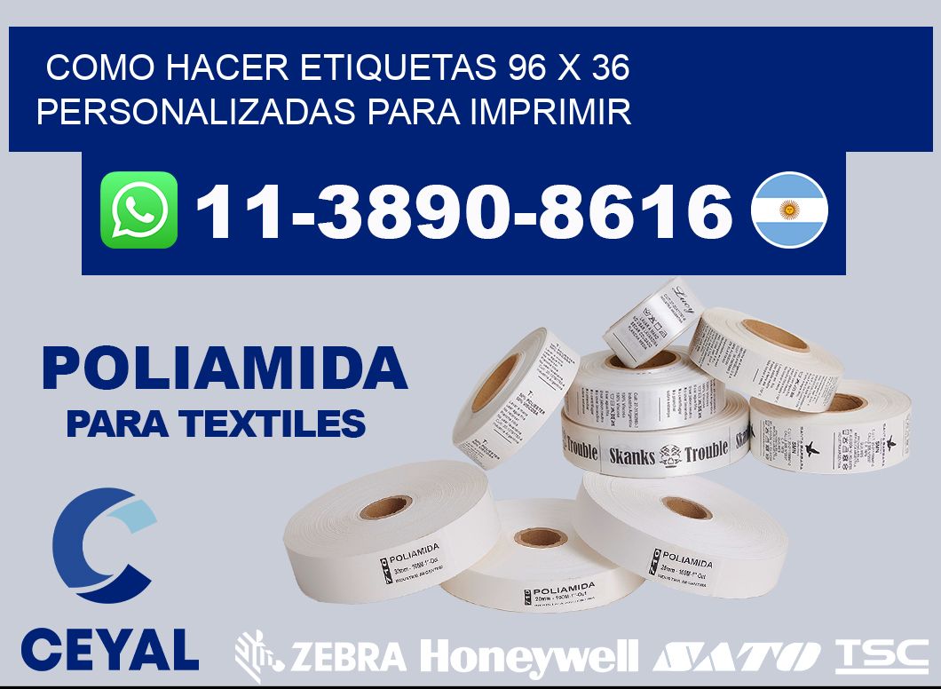 como hacer etiquetas 96 x 36 personalizadas para imprimir