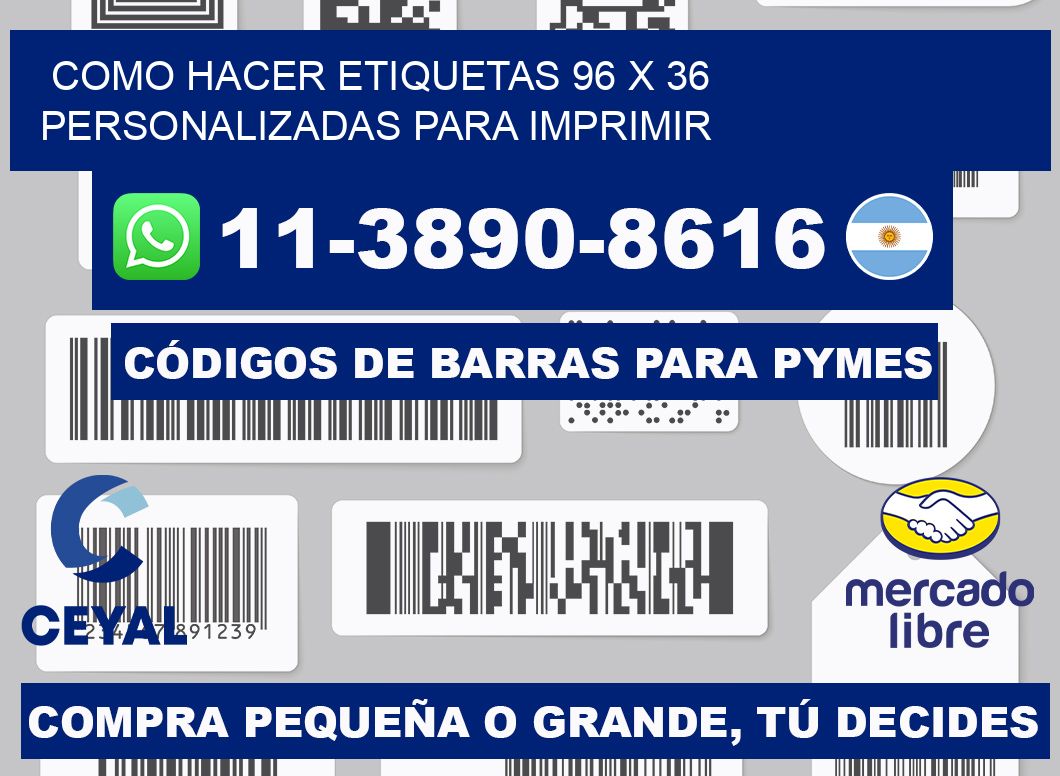 como hacer etiquetas 96 x 36 personalizadas para imprimir