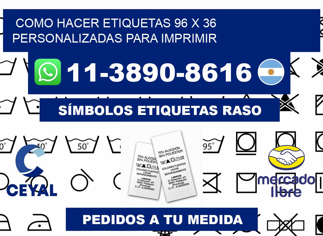 como hacer etiquetas 96 x 36 personalizadas para imprimir