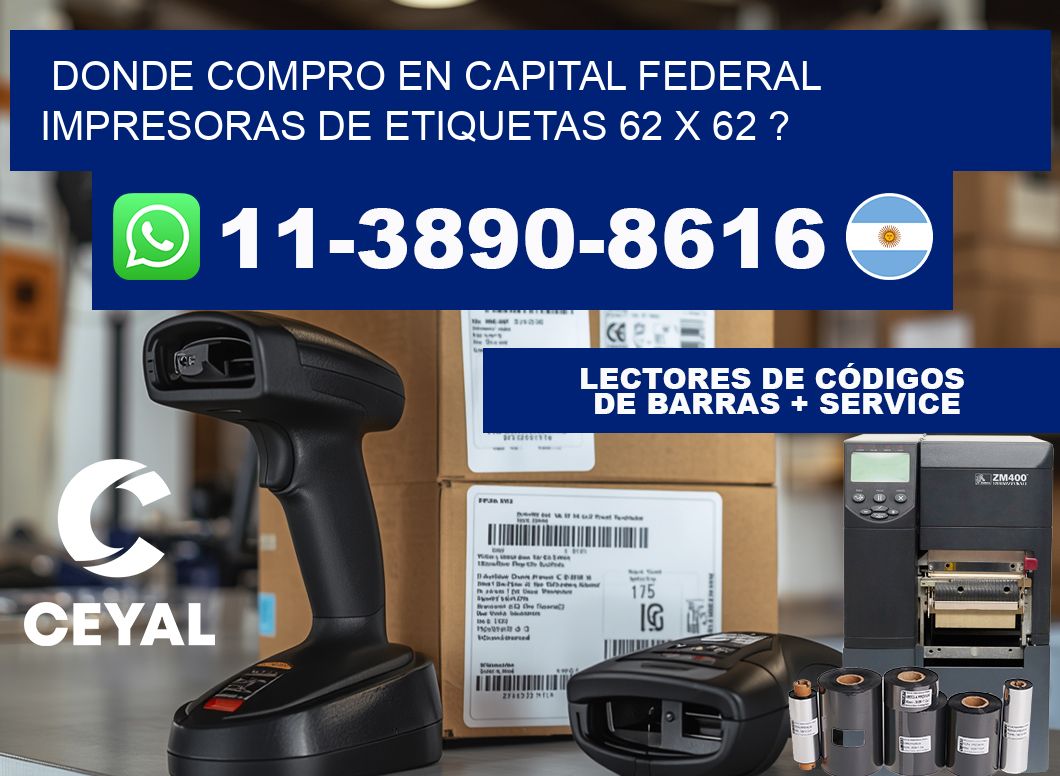 donde compro en capital federal impresoras de etiquetas 62 x 62 ?