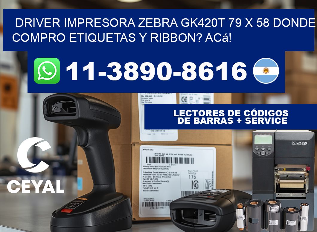 driver impresora zebra gk420t 79 x 58 Donde compro etiquetas y ribbon? Acá!