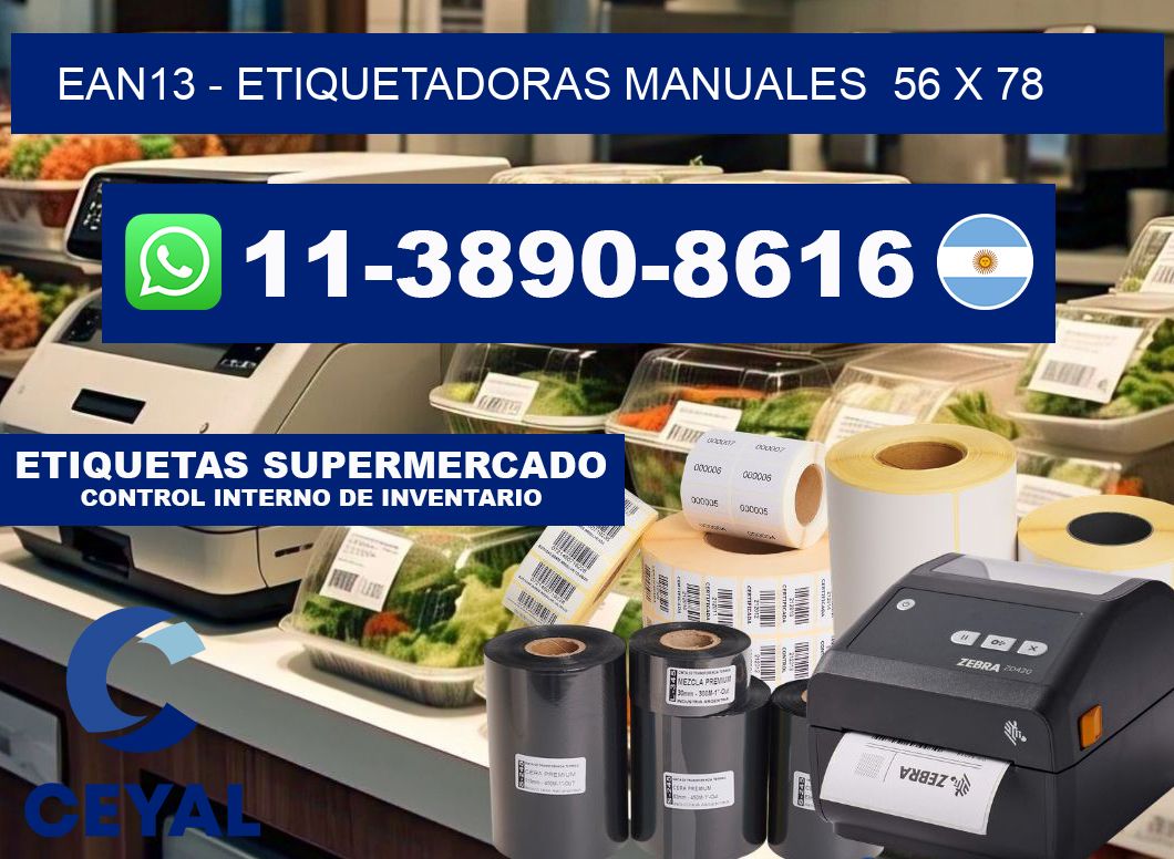 ean13 - Etiquetadoras Manuales 56 x 78