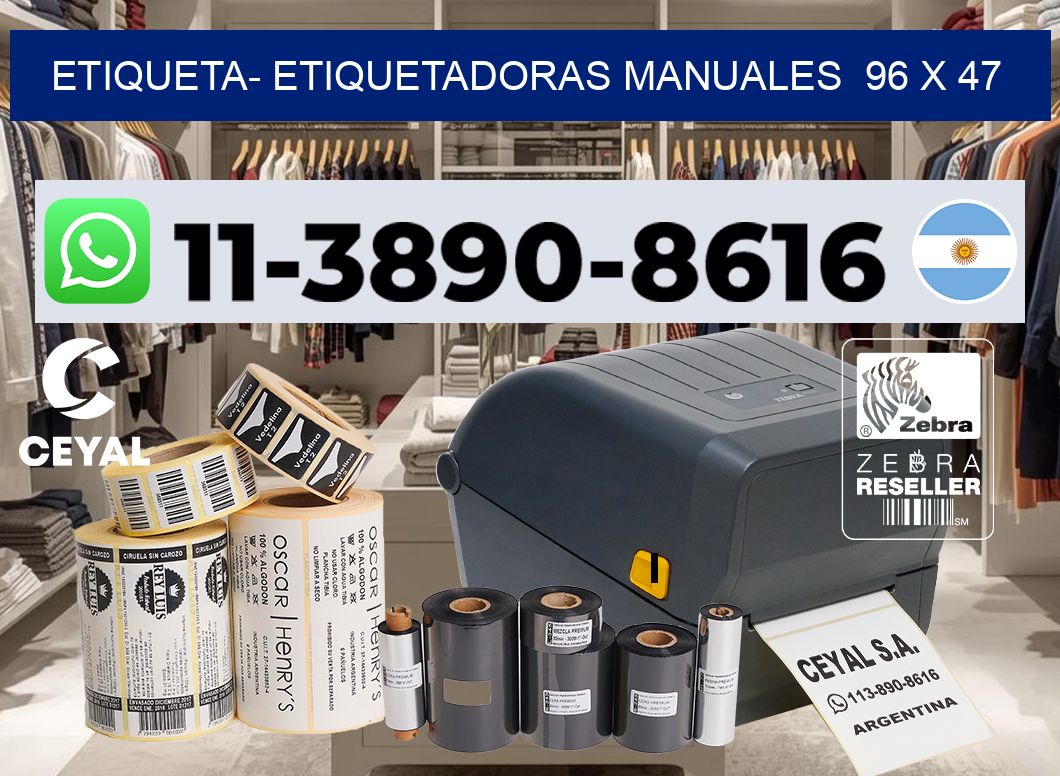 etiqueta- Etiquetadoras Manuales  96 x 47