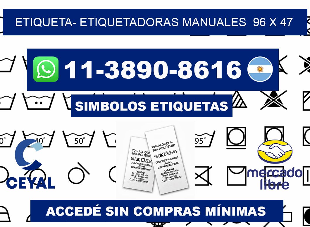 etiqueta- Etiquetadoras Manuales  96 x 47