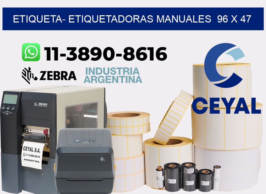 etiqueta- Etiquetadoras Manuales  96 x 47