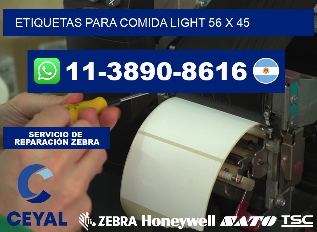 etiquetas para comida light 56 x 45