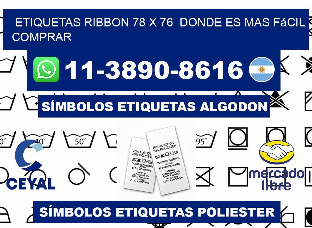etiquetas ribbon 78 x 76  Donde es mas fácil comprar