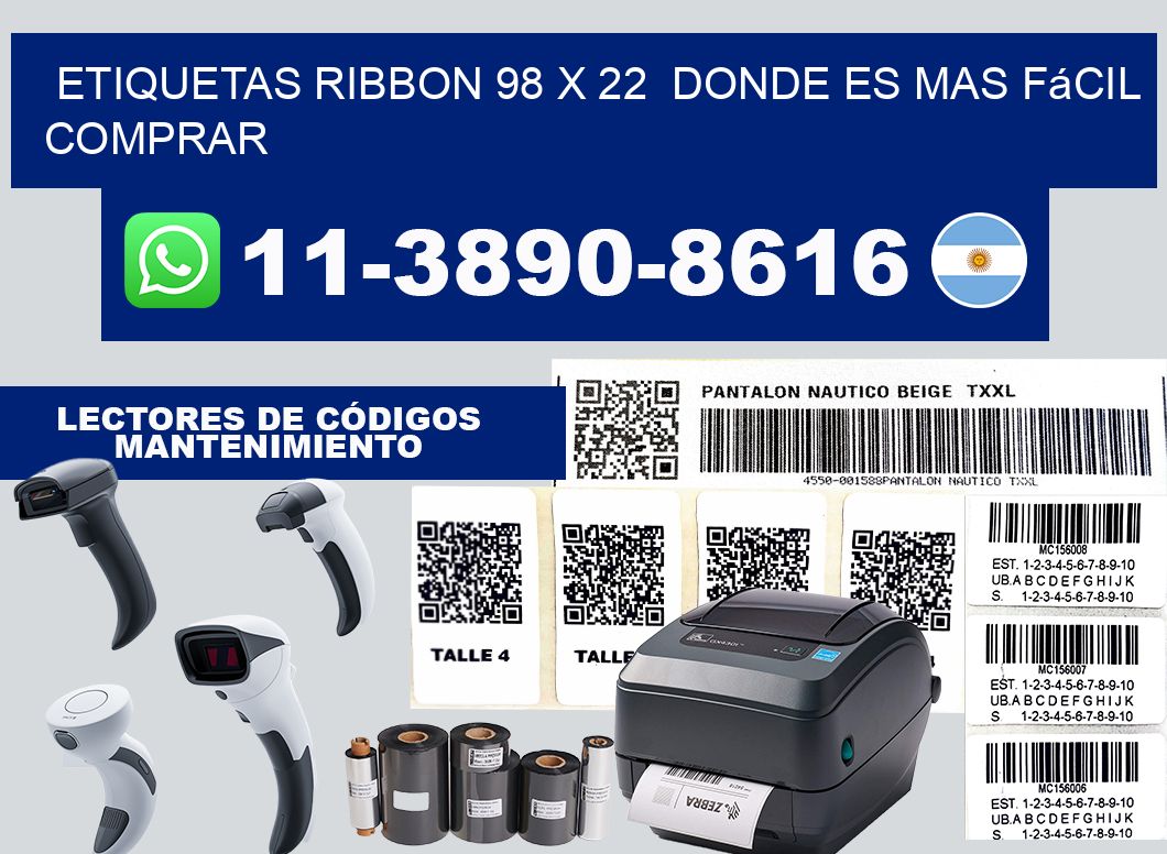 etiquetas ribbon 98 x 22  Donde es mas fácil comprar