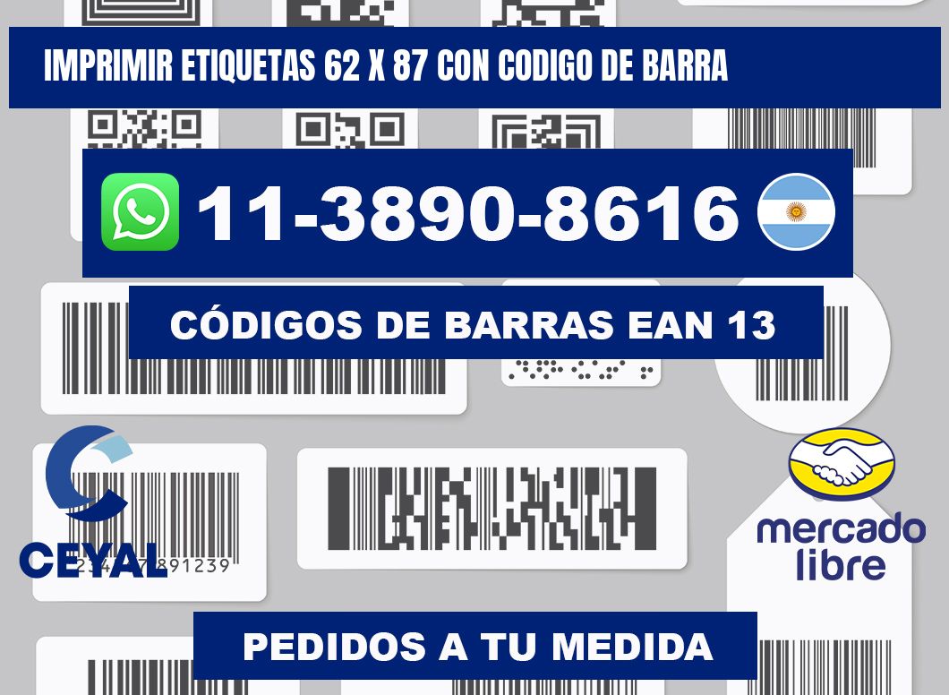 imprimir etiquetas 62 x 87 con codigo de barra