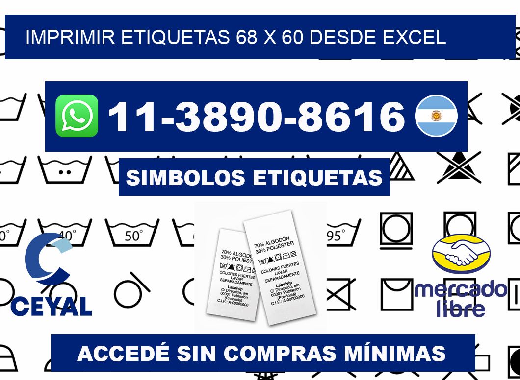 imprimir etiquetas 68 x 60 desde excel