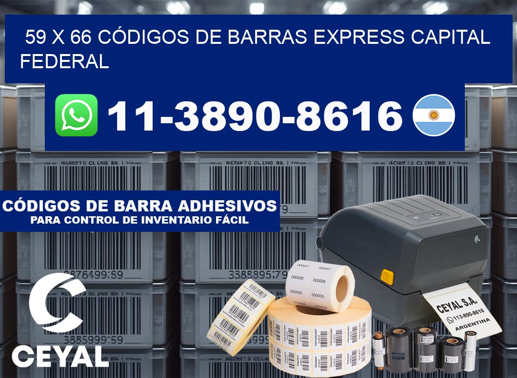 59 x 66 CÓDIGOS DE BARRAS EXPRESS CAPITAL FEDERAL