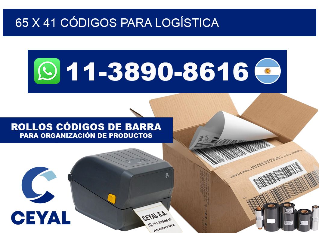 65 x 41 CÓDIGOS PARA LOGÍSTICA
