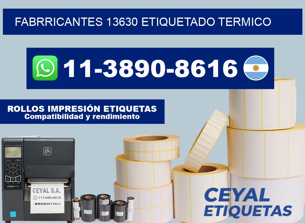 FABRRICANTES 13630 ETIQUETADO TERMICO