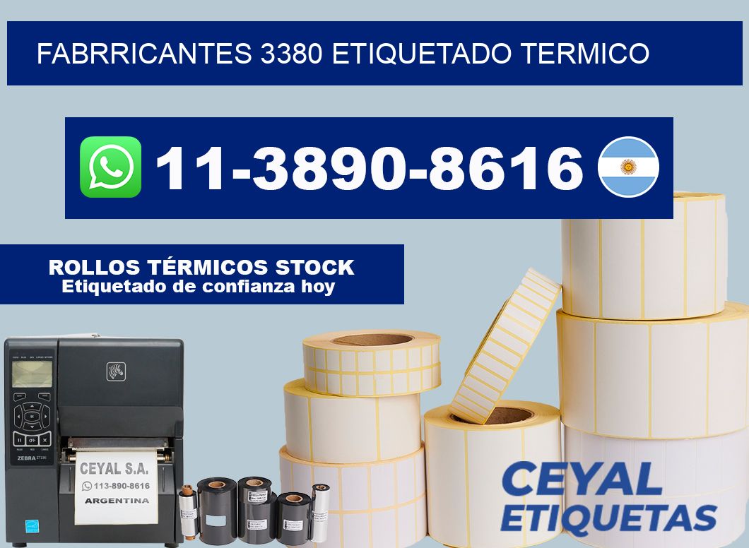 FABRRICANTES 3380 ETIQUETADO TERMICO