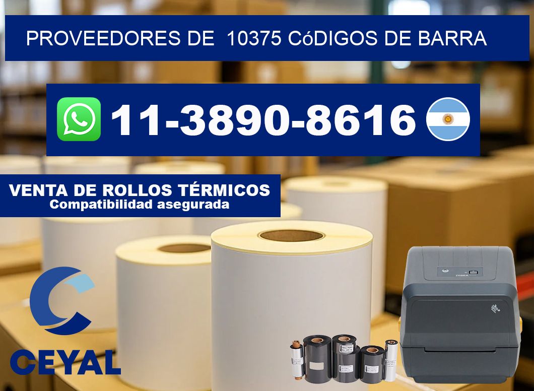 Proveedores de 10375 códigos de barra