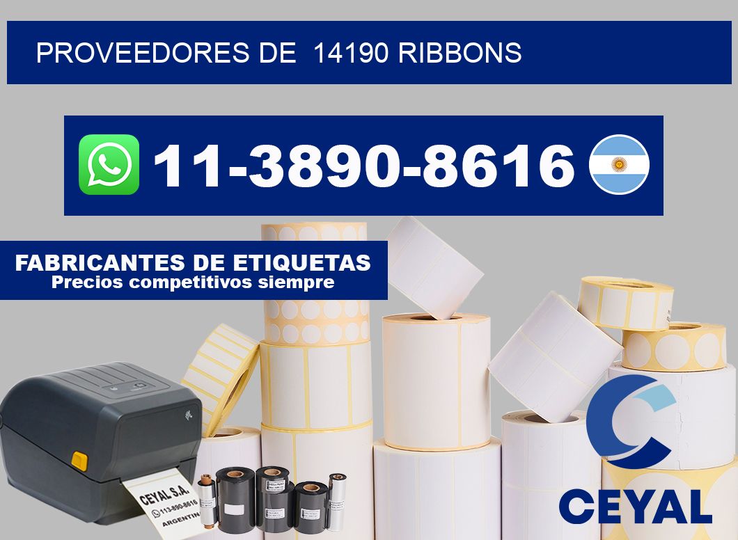 Proveedores de  14190 ribbons