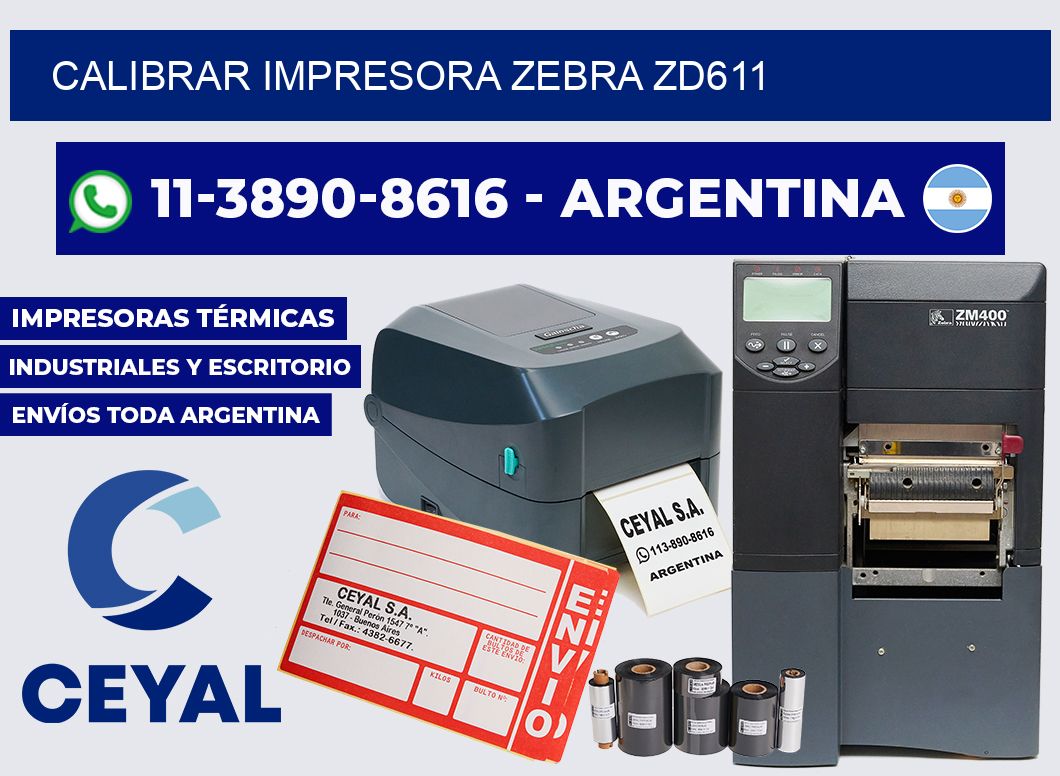 calibrar impresora Zebra ZD611