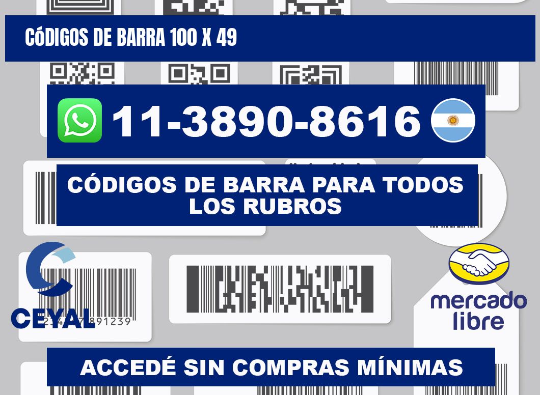 códigos de barra 100 x 49