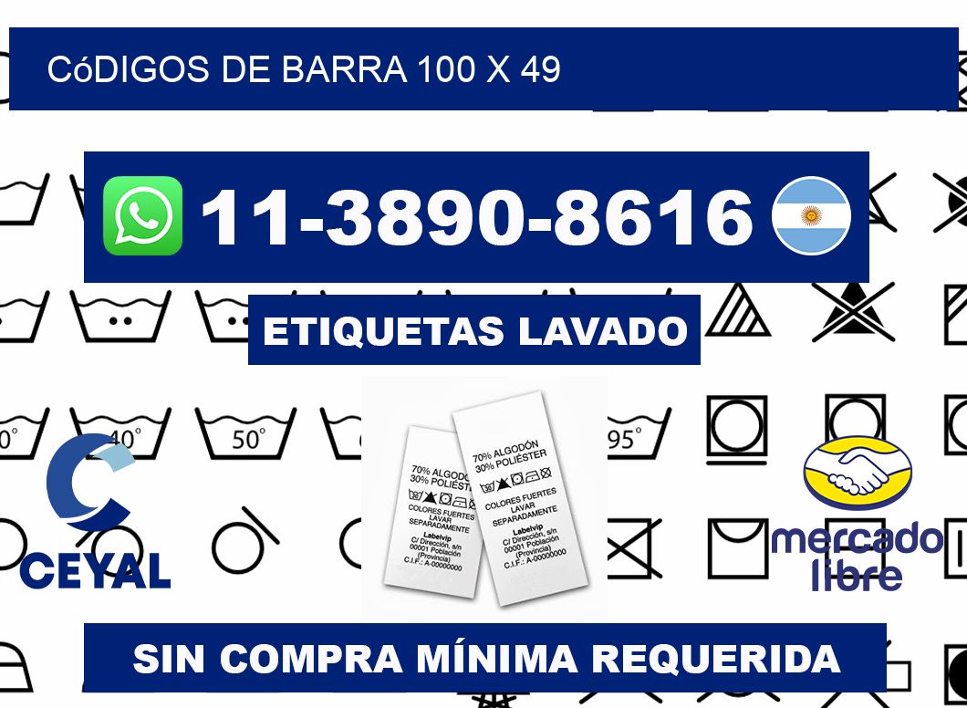 códigos de barra 100 x 49