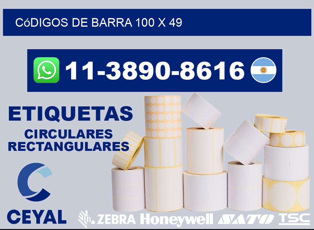 códigos de barra 100 x 49