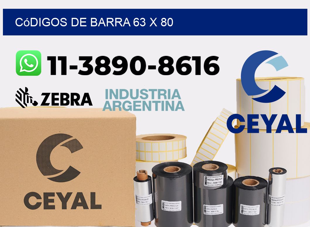 códigos de barra 63 x 80