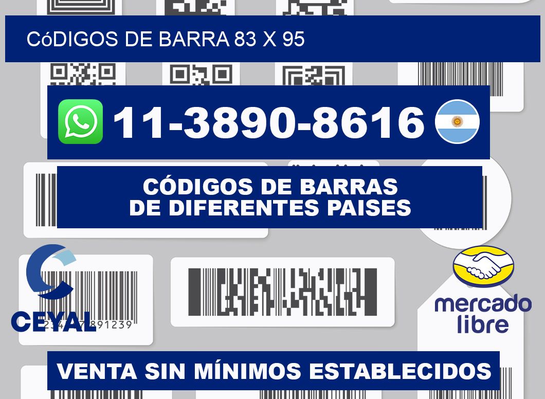 códigos de barra 83 x 95