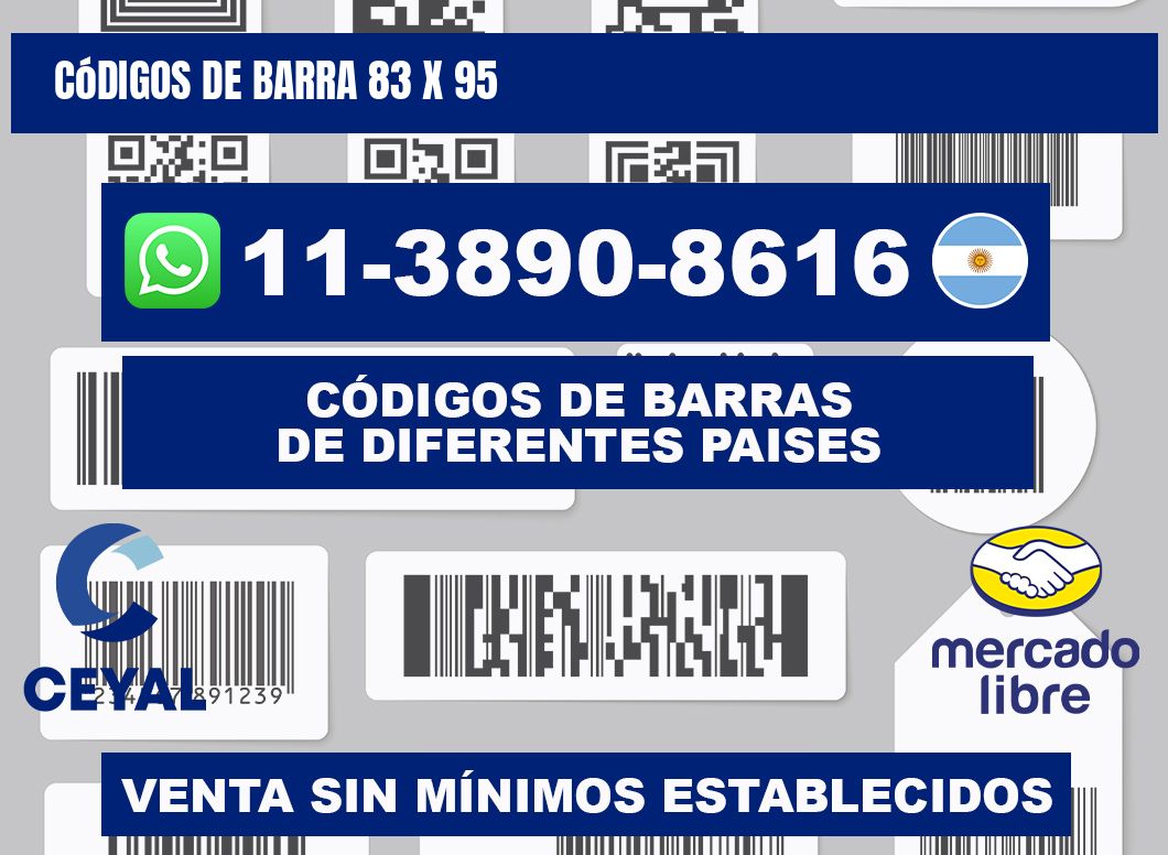 códigos de barra 83 x 95