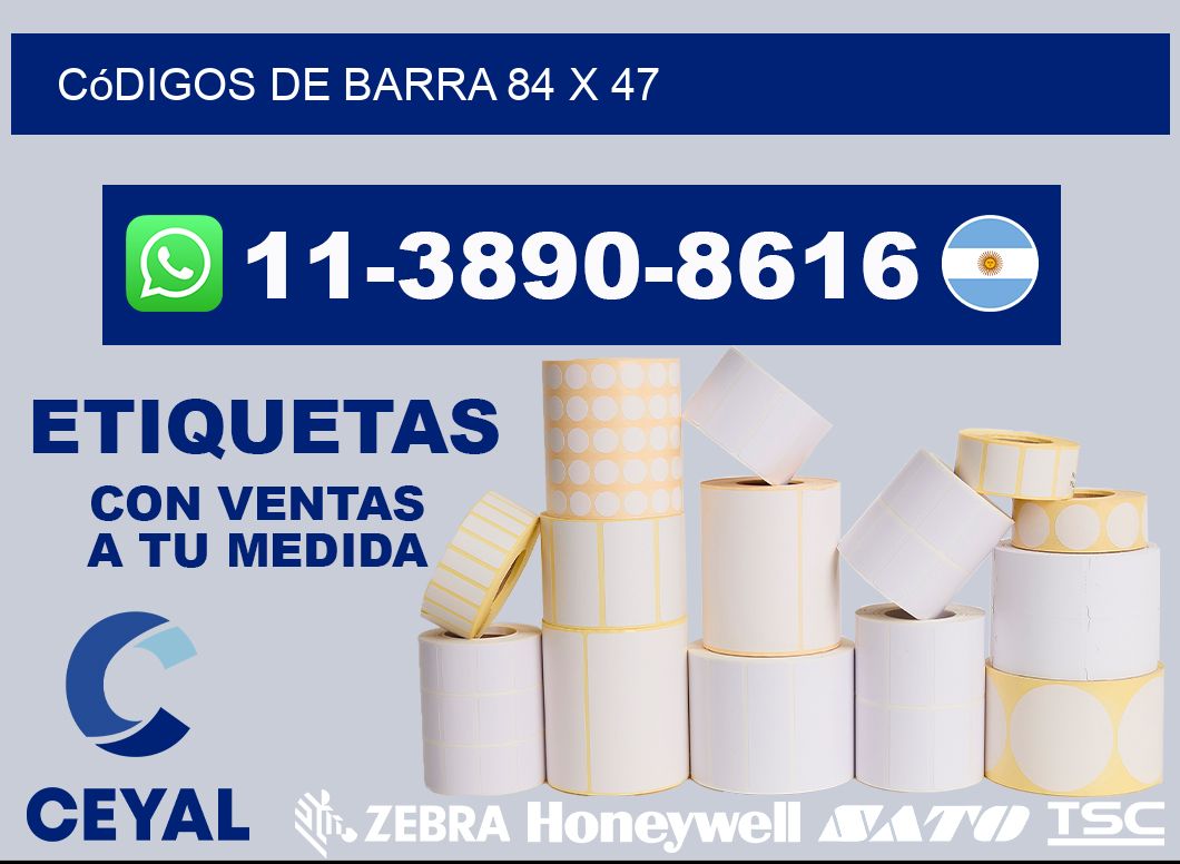 códigos de barra 84 x 47
