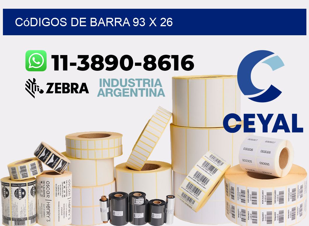 códigos de barra 93 x 26
