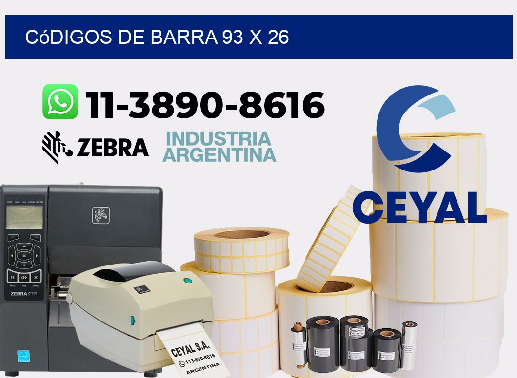 códigos de barra 93 x 26