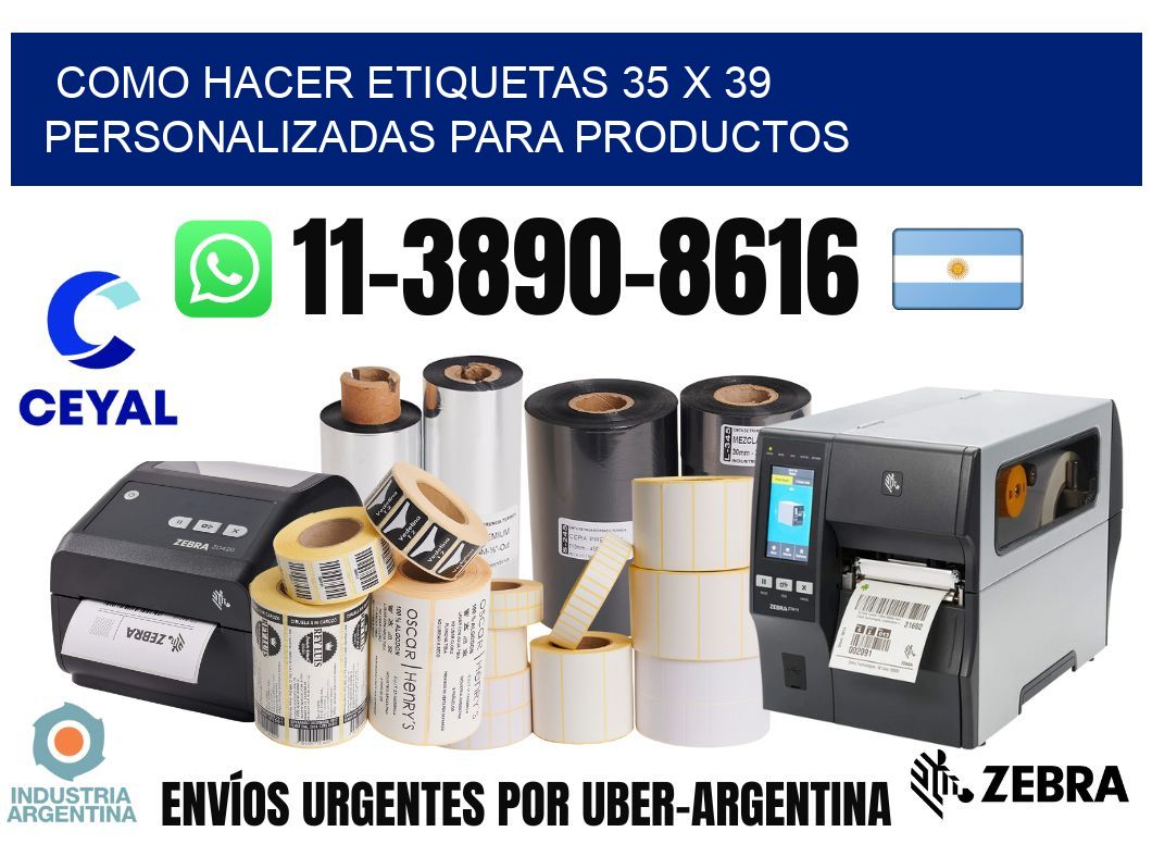 como hacer etiquetas 35 x 39 personalizadas para productos