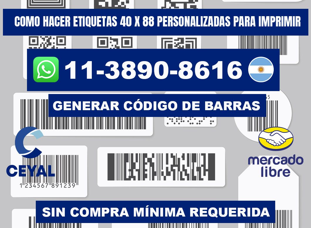 como hacer etiquetas 40 x 88 personalizadas para imprimir